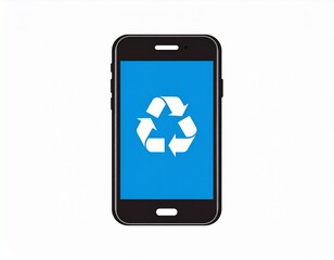 Mobile recycling logo