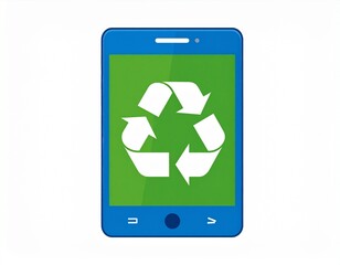 Mobile recycling logo