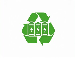 Battery recycling logo