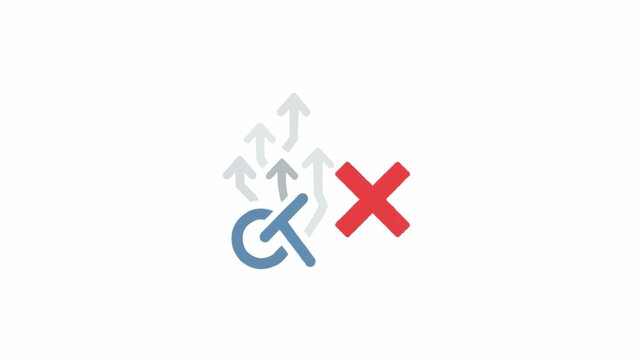 Checkmark and Red Cross Symbol Together.