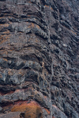 Los Gigantes cliff detail seen from a boat