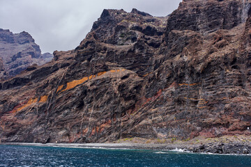 Los Gigantes cliffs from ocean