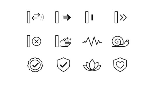 Throttled icon animation alternative vector zigzag mark generation simple badge expand reliability