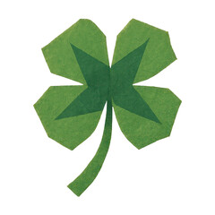 Fototapeta premium PNG Four-leaf clover paper art