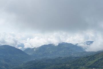 Fototapeta premium Colombian landscapes. Green mountains in Colombia, Latin America 