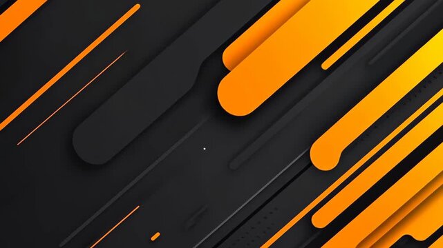 Dynamic Lines Abstract: An eye-catching composition of vibrant orange and sleek black lines dance across the frame, creating a sense of energy and modernity.