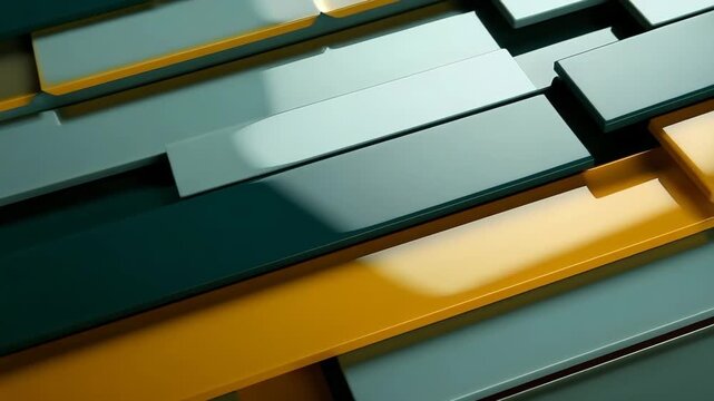 This shows various overlapping shapes in different colors. The patterns create a modern look. The colors highlight the textures and forms in an interesting way.