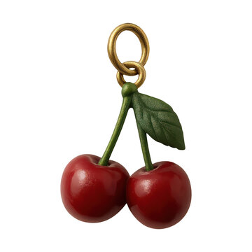 PNG Elegant cherry charm pendant