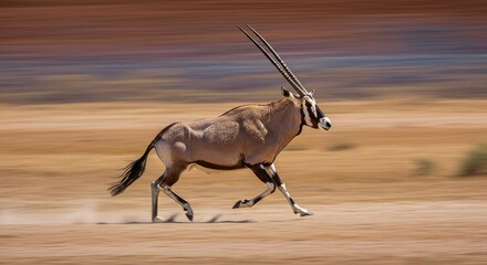illustration of animal on the running pose action