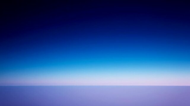 Abstract blue purple gradient background with wide horizon band, calm minimalist mood for web banner and presentation, winter solstice or new year seasonal backdrop