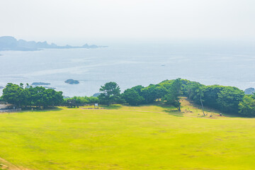 Fototapeta premium 日本の風景・夏 和歌山県串本町 潮岬観光タワーからの眺望 