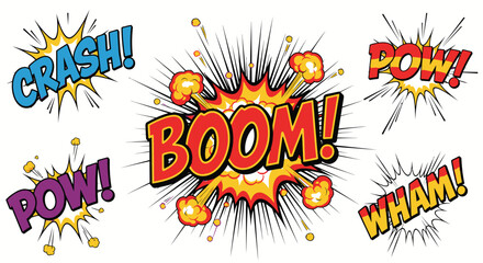 comic book explosion words