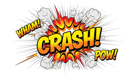 comic explosion crash