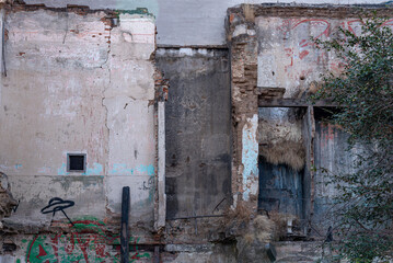 puerta, viejo, muro, cristaleras, madera, arquitectura, casa, antiguas, entrada, gemas, edificio, blanco, antig&uuml;edad, antique, con textura, abandonada, grunge, ladrillo, rustico, cerrada, pintando