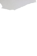 Obraz premium Torn White Paper Texture with Transparent Background