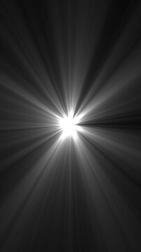 Light Explosion Black Background White Radial Beams Dynamic Energy Burst Abstract Motion white light