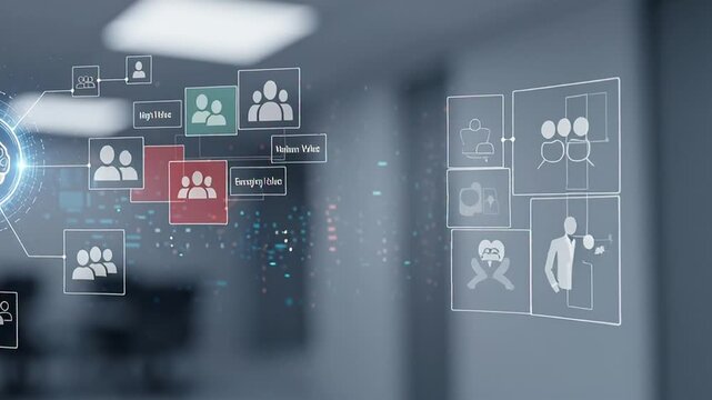 Artificial Intelligence Technology Network Connection.
