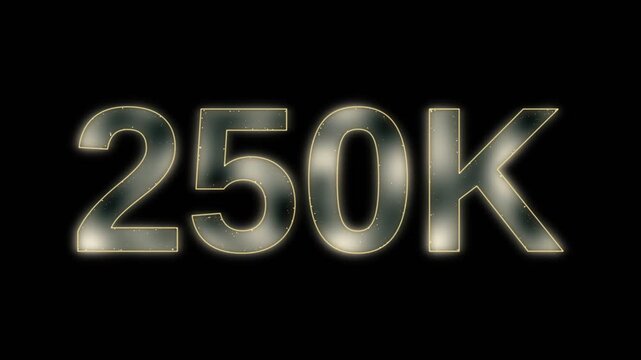 Thank you followers people, 250k online social community group, happy animation banner celebrate