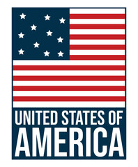 Design america flag unique abstract
