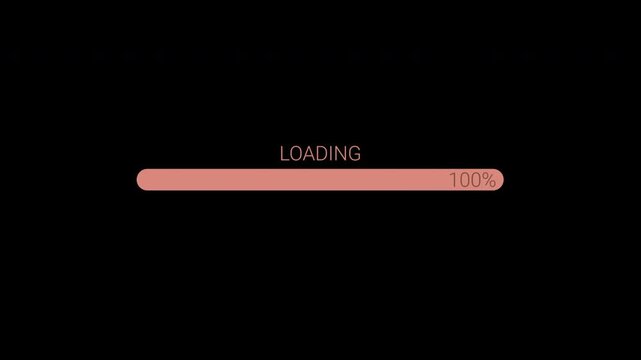 Loading bar simple progress  bar motion