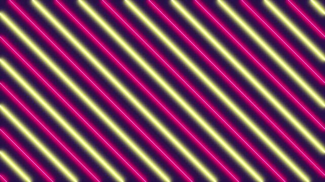 Neon diagonal stripes pattern background.
