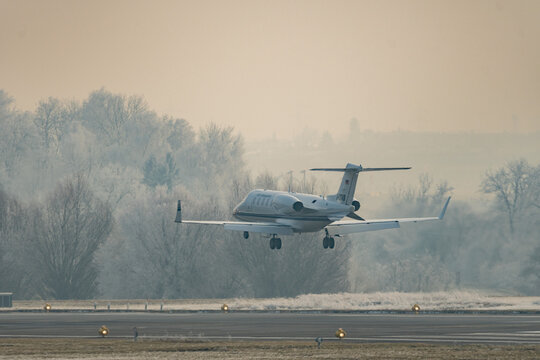 D-CQAB Quick Air Jet Charter air ambulance Learjet 45 jet in Zurich in Switzerland 22.1.2026