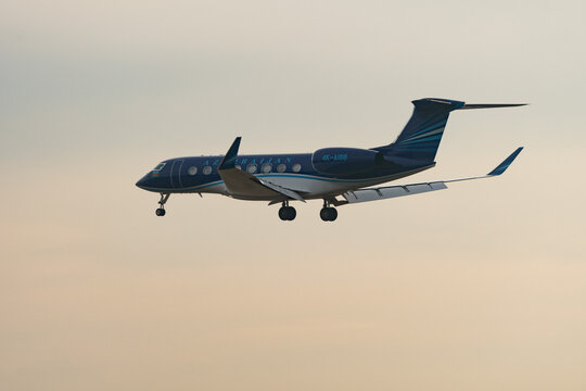 4K-AI88 Azerbaijan Airlines Gulfstream G650 jet in Zurich in Switzerland 22.1.2026