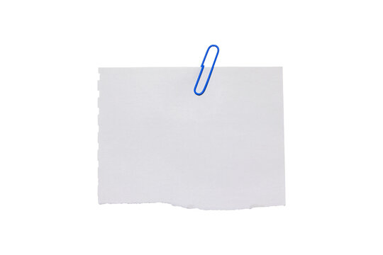 Note paper isolated on white background.