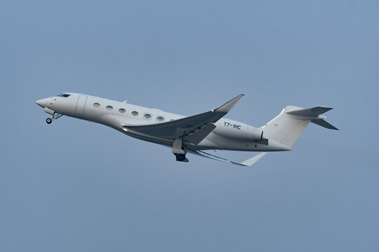 T7-1HC Gulfstream G650 jet in Zurich in Switzerland 23.1.2026