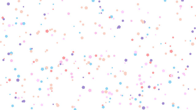 Pastel Confetti Background Celebration, White Background, Delicate Colors