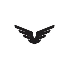 Fototapeta premium abstract eagle arrow silhouette simple wings logo vector