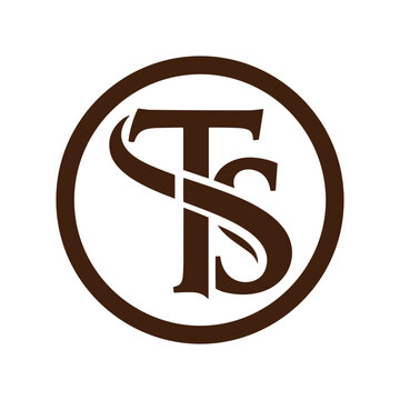  Elegant ts monogram logo design