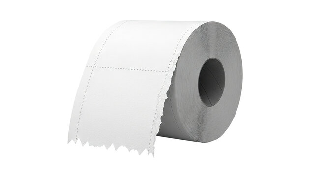 Roll of white perforated paper