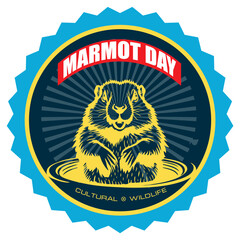 Marmot Day sticker