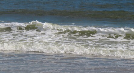 Ocean water background, panoramic view