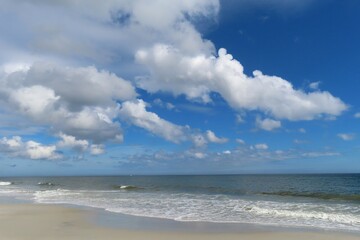 Beautiful ocean view on Atlantic coast of North Florida