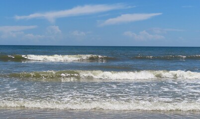 Beautiful ocean view on Atlantic coast of North Florida