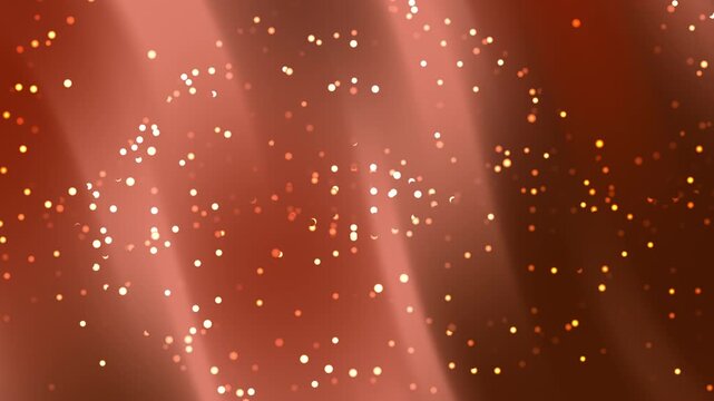 Bronze Brown Gradient Flowing Blink Dot Particles on Radius X Axis for Cinematic Intro Sophisticated Vibrant Broadcast Quality