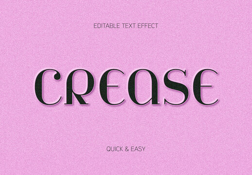 Grain Emboss Craft Paper Text Effect 