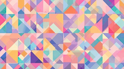 Fototapeta premium Geometric Pastel Shapes Abstract Background