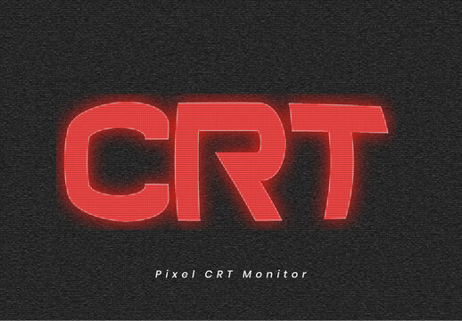 Grain Retro CRT Text Effect