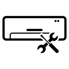 "HVAC system is under maintenance" icon