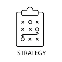Fototapeta premium strategy vector icon simple illustration for web and app..eps