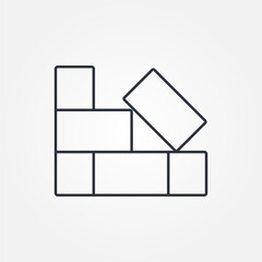 Brick wall vector icon. Brick structure. Brick icons. brick wall illustrations. EPS 10