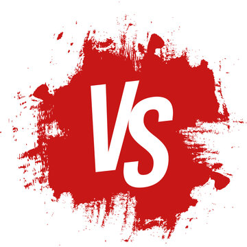 Graphic Lettering 'VS' for Gaming, Battle, and Rivalry