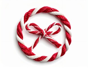 Martisor - Traditional Romanian Spring Symbol of Red and White Thread.