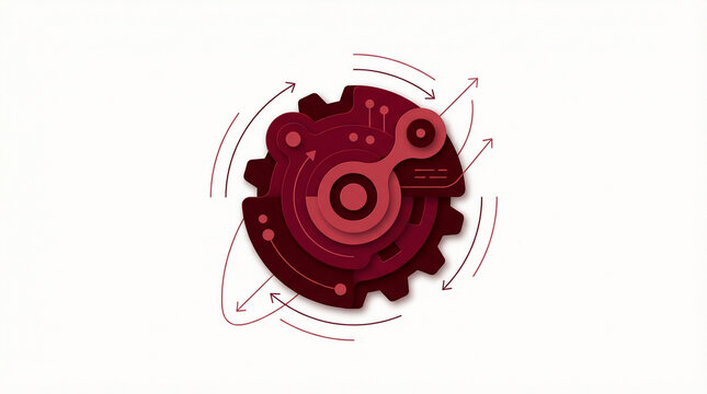 Dynamic technological process background for modern business operations, symbolizing factory automation and efficient manufacturing systems with innovative growth