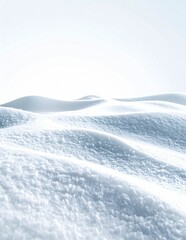 Obraz premium Pristine White Snow Drifts Under a Bright Winter Sky.