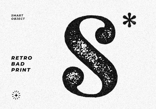 Inked Rough Stamp Text Effect