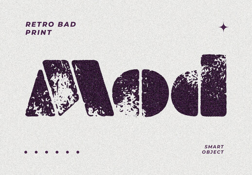 Rough Ink Print Text Effect